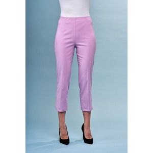 Insight New York Women's Pink Capri Pants Size 6 Side Cutout Pull On NWT